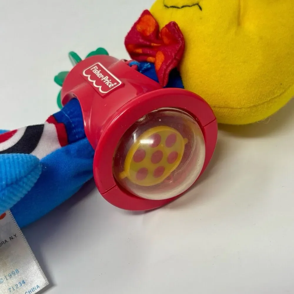 Vintage 1998 Fisher Price Sensory Caterpillar Primary Colors Rattle Baby Toy